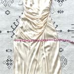 Shona joy  La Lune Gathered Square Neck Bias Dress in Cream Size 6 Photo 10