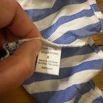 Lamiere blue striped short sleeve blouse large Blue Photo 4