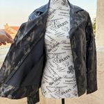 Koral Activewear Specter metallic camo-print vegan leather moto jacket small NWT Photo 7