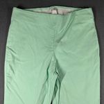 WHBM Cropped Pants Womens 10 Mint Green Elastic Waist Pull On Business Casual Photo 2