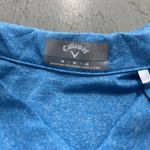 Callaway  Women's Opti-Dri Coral Blue Sleeveless 1/4 Zip Golf Polo Shirt Size M Photo 2