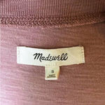 Madewell Pink Garment Dyed Harraway Raglan Crew Neck Tee Shirt ~ Women's SMALL Photo 4