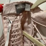 ASOS NWT Light Pink long sleeve lace peplum midi dress US 4 Photo 5