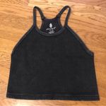 Free People NEW  Movement Happiness Runs Crop Tank with logo washed black sze M/L Photo 4