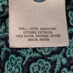 Maeve  Anthropologie Womens‎ Navy Green Geoscope Floral Belted Jumpsuit Small Photo 3