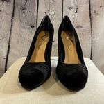 Nina  || Black Velvet Heels Photo 0