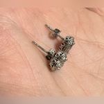 Kay Jewelers Diamond Heart Earrings 1/10 ct tw Sterling Silver 925 Photo 2