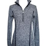 Beyond Yoga Spacedye Lattice Half-Zip Long Sleeve Pullover Heather Grey Large Photo 1