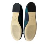 Talbots  blair ballet flats indigo blue multi plaid women's size 6M leather sole Photo 8