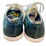 Peacock printed sneakers. Green Size 6 Photo 2
