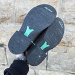 Ariat  6.5B Fatbaby Sheila Gray Gator Print Green Suede Cowboy Boots 10011872 Photo 5