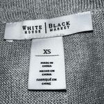 White House | Black Market WHITE HOUSE BLACK‎ MARKET Gorgeous Dove Gray Metallic L/S Sweater EUC Size XS Photo 8