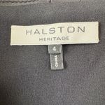 Halston Heritage Satin Trimmed Black Tuxedo Jumpsuit size 4 $495 Photo 7