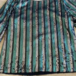 Ontwelfth Sequin Green/Bronze/Black Top Blouse Sz XS Green Photo 2