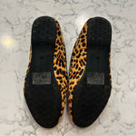 Birdies Starling Print Calf Hair Slip On Faux Fur Lined Flats Size 7 Photo 6