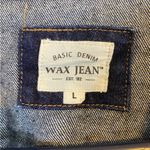 Wax Jean WAX JEANS denim jacket distressed size large Photo 1