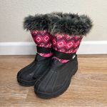 Jands by Transco Geometric Print Women’s Snow Boots Pink Size 6 Photo 2