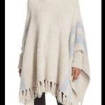 Barefoot Dreams One Size Cozy Chic Beach Fringe Lounge Poncho Photo 0