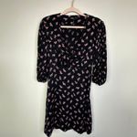 Maje  IMPRIME RUISSO Floral-Print Knotted Woven Mini Dress Size 36 Photo 1