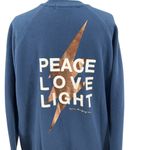 Spiritual Gangster  Peace Love Light Sweatshirt Long Sleeve Blue Rose Gold Medium Photo 7