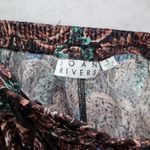 Joan Rivers Black Wide Leg Pull On Velvet Paisley Vintage Whimsy Pants Small Photo 5