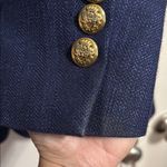 💙💖 Vintage 90s Escada Navy Single Breasted Blazer Blue Size 12 Photo 4