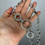 Chico's | Silver Circle Link Jewel Accent Belt Nickel Photo 0