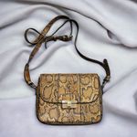 Next  Crossbody Bag in Brown Snake Print Photo 7