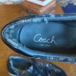 Coach Women's  "Kinsley" Lace Up Black & Silver Lace Up Shoes 7.5 Med Photo 3