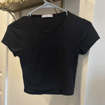 Sincerely Jules Black cropped shirt  Photo 0
