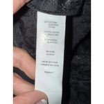 Kensie  Dress M Black Brocade Print Embellished Beaded Collar Cap‎ Sleeve Photo 6