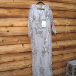 Mac Duggal 67539 Womens Embellished V Neck Long Sleeve Gown Photo 6