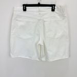 Madewell The 1997 Denim Bermuda Short Pure White Rigid High Rise US 31 NWT Photo 11