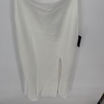 Lulus Beyond Classy White Satin Halter Midi Dress Size M Size M Photo 6