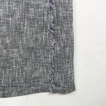 J. McLaughlin Size 10 Skirt Tweed Blue White Fringe Lined Back Zip Career 431 Photo 5