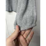 American Eagle  Women’s Xl Light Gray Knit Sweater Tie Sleeve Casual Top Photo 6