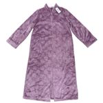 Charter Club Brand New  Women's Size XS Plum Purple  Super Soft Plush Teddy Robe Photo 2