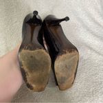 Stuart Weitzman  Patent Leather‎ Tortoise Peep Toe Heels Women’s Size 7.5N Photo 6