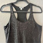 Old Navy ⭐️ dark gray sequined front tank top size small Photo 1