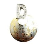 Christian Dior Vintage Women’s Silver/Gold Tone Pendant White Stone Photo 0