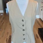 Vest Tan Button Down New Size XS Photo 6