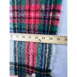 Old Navy  Blanket Scarf Tartan Red One Size Soft Fringe Plaid Cozy Heritage Photo 7