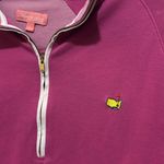 Magnolia Lane Pink Pullover Size Large Masters Golf Tournament Logo Quarter Zip Photo 1