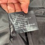 Vtg XL Black Gino Leather Coat Jacket Button Down Whimsigoth Moto Midi Length Photo 5