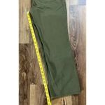 prAna Pants Women’s 6 Olive Green Flat Front Straight Casual Pockets Outdoor EUC Photo 3
