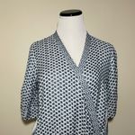 Cecilie Copenhagen Tie Wrap Blouse White Size M Photo 1