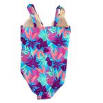 Lands' End Women's One Piece Slender Swimsuit Size 14 Floral Print Tummy Control Photo 5