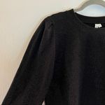& Other Stories Other Stories Sweater Black Metallic Sparkle Puff Shoulder Sweater Sz 8 GUC Photo 5