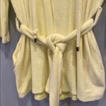 Elan Yellow Hooded Terry cloth shorts jumper with Belt Photo 2