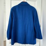 NEW! Alorna Vintage Royal Blue Wool Blend Peacoat Double Breasted Coat Size 16 Photo 3